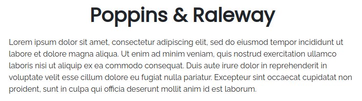 Fonts For Websites Accessories Poppins Raleway