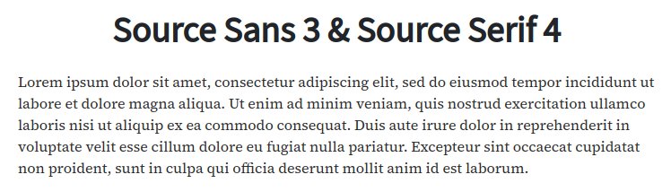 Fonts For Websites Automotive Cars Source Sans 3 Source Serif 4