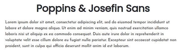 Fonts For Websites Fashion Poppins Josefin Sans