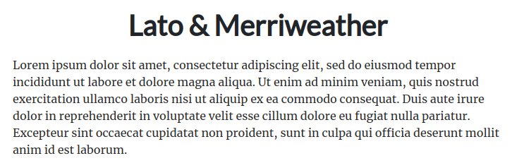 Fonts For Websites Health Lato Merriweather