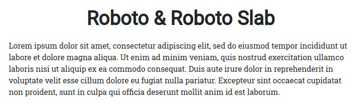 Fonts For Websites Health Roboto Roboto Slab