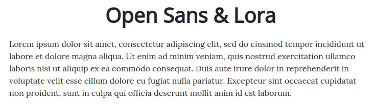 Fonts For Websites Makeup Cosmetics Open Sans Lora