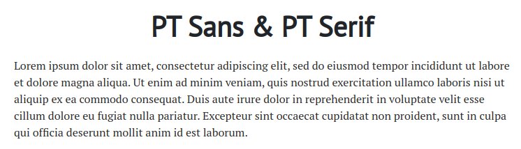 Fonts For Websites Pets Animals Pt Sans Pt Serif