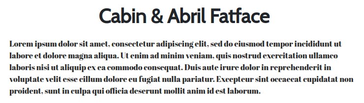 Fonts For Websites Apartments Hostels Cabin Abril Fatface