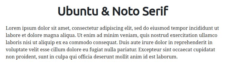 Fonts For Websites Bar Club Ubuntu Noto Serif