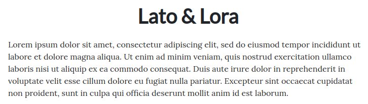 Fonts For Websites Coming Soon Lato Lora