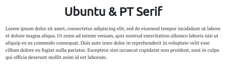 Fonts For Websites Travel Services Ubuntu Pt Serif