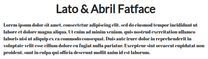 Fonts For Websites Beauty Wellness Lato Abril Fatface