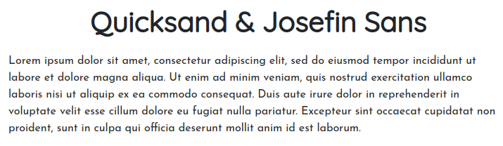 Fonts For Websites Beauty Wellness Quicksand Josefin Sans