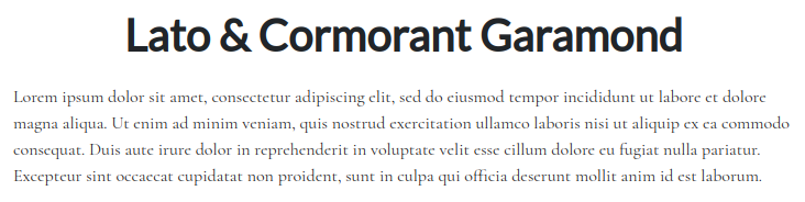 Fonts For Websites Home Decor Lato Cormorant Garamond