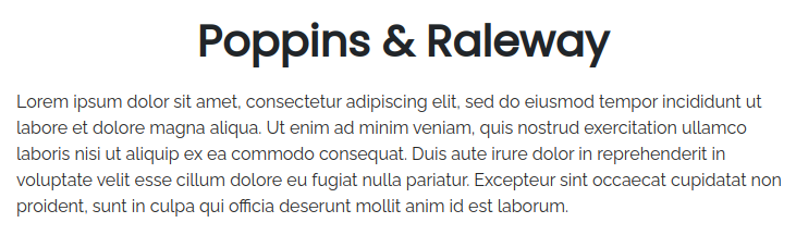 Fonts For Websites Home Decor Poppins Raleway