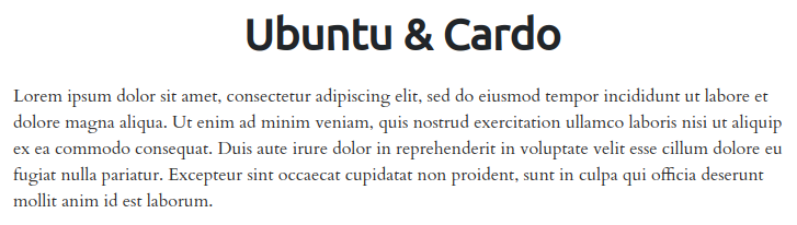 Fonts For Websites Home Decor Ubuntu Cardo