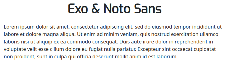 Fonts For Websites Electronics Exo Noto Sans