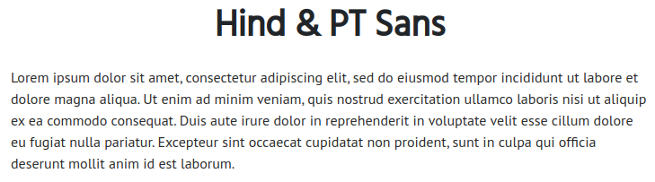 Fonts For Websites Electronics Hind Pt Sans