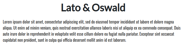 Fonts For Websites Electronics Lato Oswald