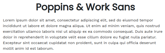 Fonts For Websites Electronics Poppins Work Sans