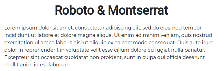 Fonts For Websites Electronics Roboto Montserrat