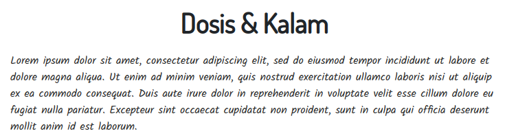 Fonts For Websites Kids Babies Dosis Kalam