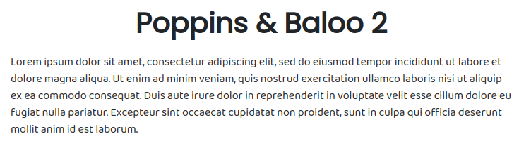 Fonts For Websites Kids Babies Poppins Baloo 2